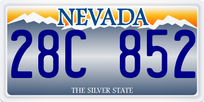 NV license plate 28C852