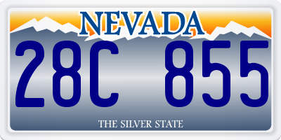 NV license plate 28C855