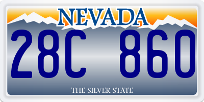 NV license plate 28C860