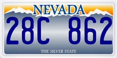 NV license plate 28C862