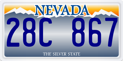 NV license plate 28C867