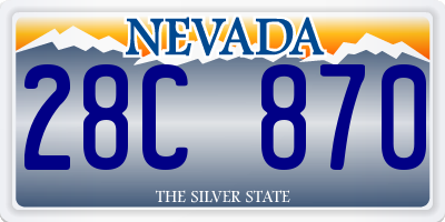 NV license plate 28C870