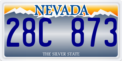 NV license plate 28C873