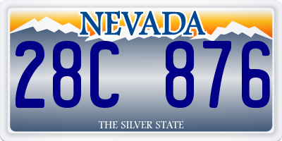 NV license plate 28C876