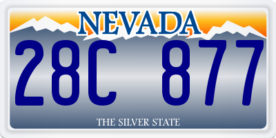 NV license plate 28C877