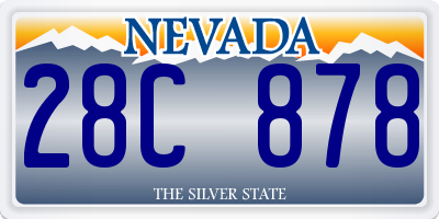 NV license plate 28C878