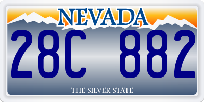 NV license plate 28C882