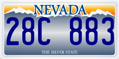 NV license plate 28C883