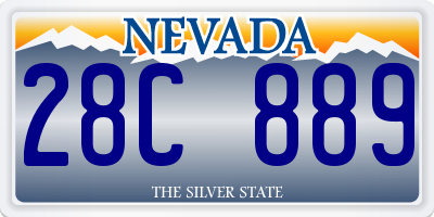 NV license plate 28C889
