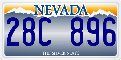 NV license plate 28C896