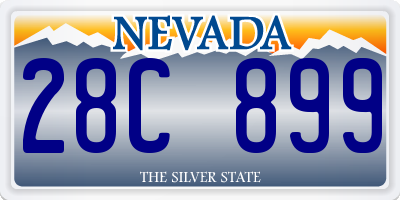 NV license plate 28C899