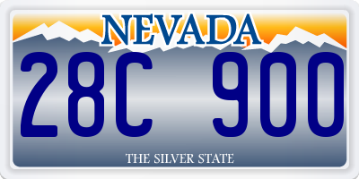 NV license plate 28C900