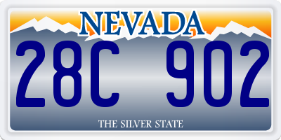NV license plate 28C902