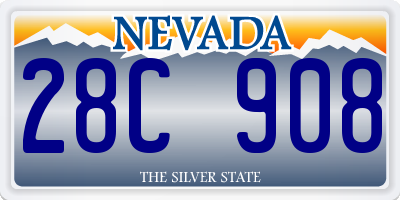 NV license plate 28C908