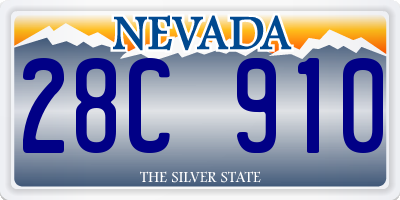 NV license plate 28C910