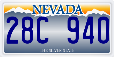 NV license plate 28C940