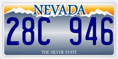 NV license plate 28C946