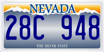 NV license plate 28C948