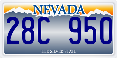 NV license plate 28C950