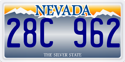 NV license plate 28C962