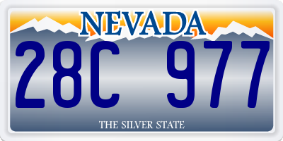 NV license plate 28C977