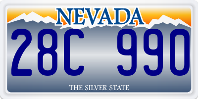 NV license plate 28C990