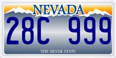NV license plate 28C999