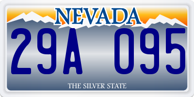 NV license plate 29A095