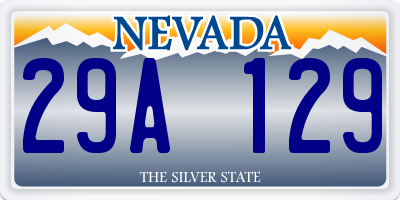 NV license plate 29A129