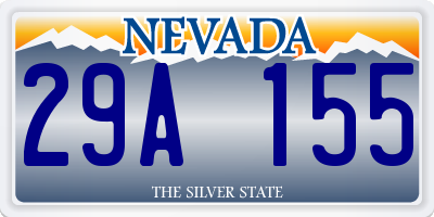 NV license plate 29A155