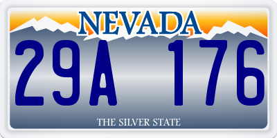 NV license plate 29A176