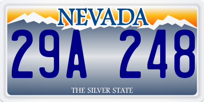 NV license plate 29A248
