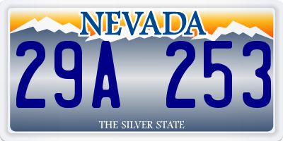 NV license plate 29A253