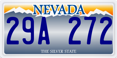 NV license plate 29A272