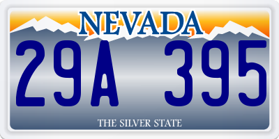 NV license plate 29A395