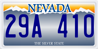 NV license plate 29A410