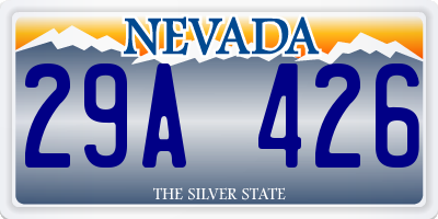 NV license plate 29A426