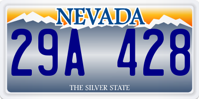 NV license plate 29A428