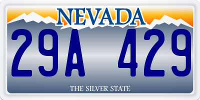 NV license plate 29A429