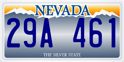 NV license plate 29A461