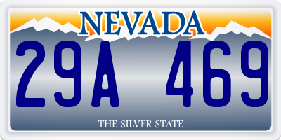 NV license plate 29A469