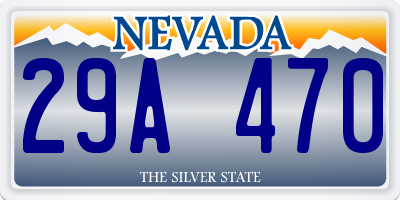 NV license plate 29A470