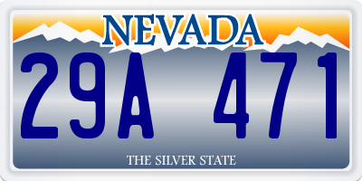 NV license plate 29A471