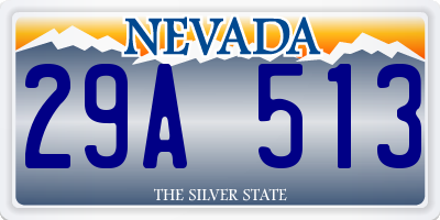 NV license plate 29A513