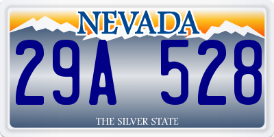 NV license plate 29A528