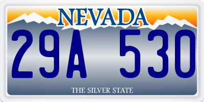 NV license plate 29A530