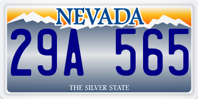 NV license plate 29A565