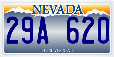 NV license plate 29A620