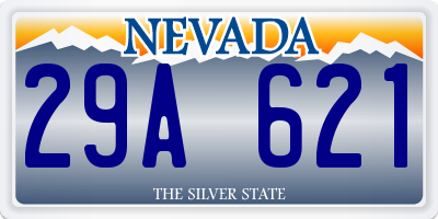 NV license plate 29A621