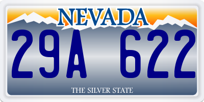 NV license plate 29A622